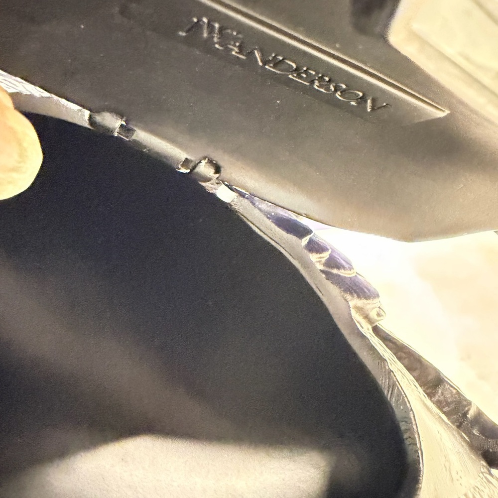 JW ANDERSON Metallic Silver Leather Clog - Picture 6 of 15